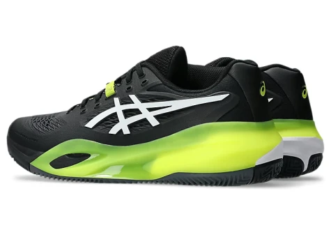 CALZADO ASICS MEN GEL RESOLUTION X CLAY BLACK WHITE
