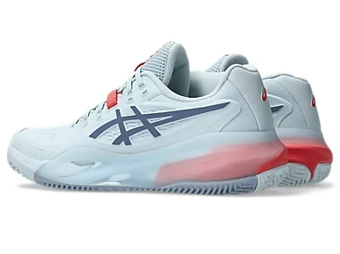 CALZADO ASICS WOMEN GEL RESOLUTION X CLAY BLUE SKY GREY